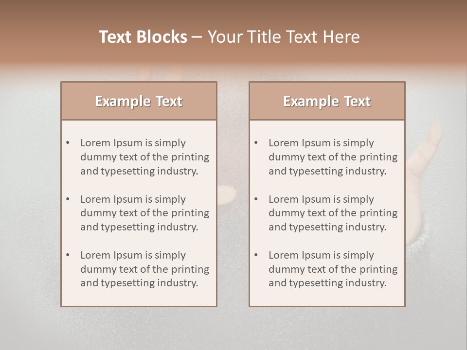 A Young Girl Trapped Behind Some Frosted Glass With Her Hands On It PowerPoint Template