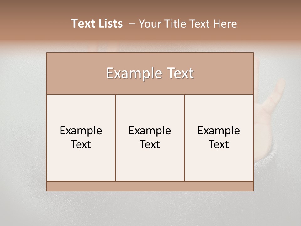 A Young Girl Trapped Behind Some Frosted Glass With Her Hands On It PowerPoint Template