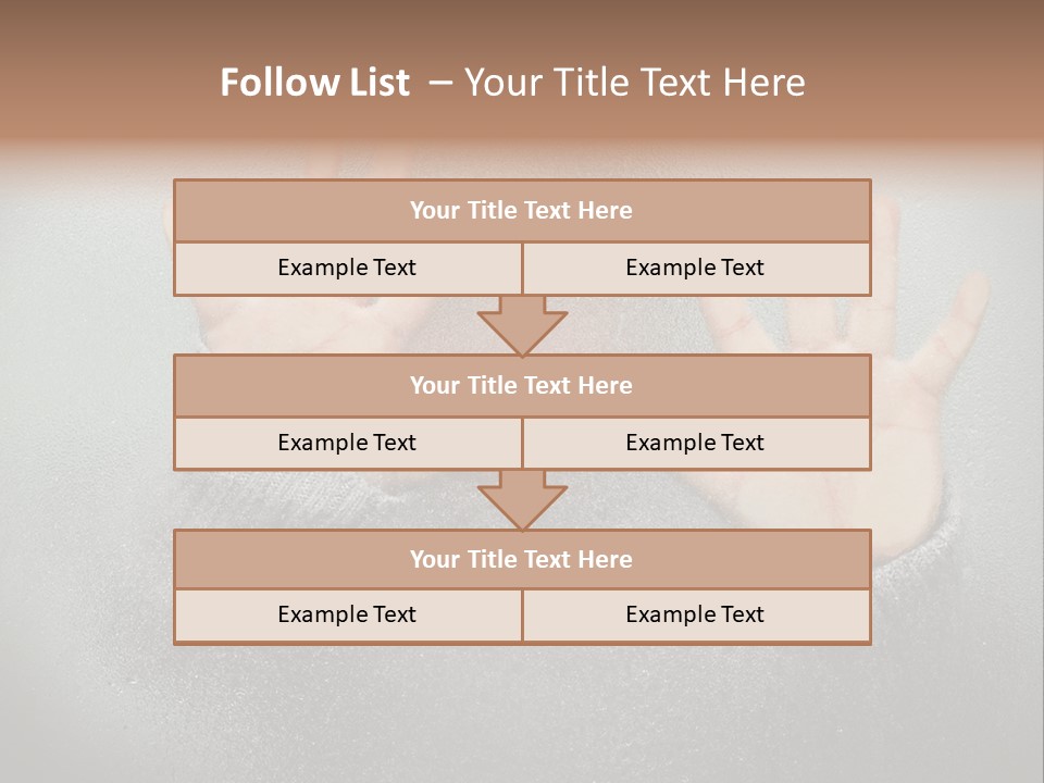 A Young Girl Trapped Behind Some Frosted Glass With Her Hands On It PowerPoint Template