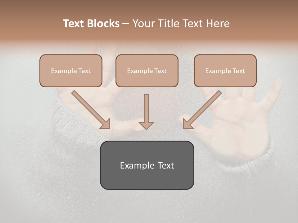 A Young Girl Trapped Behind Some Frosted Glass With Her Hands On It PowerPoint Template