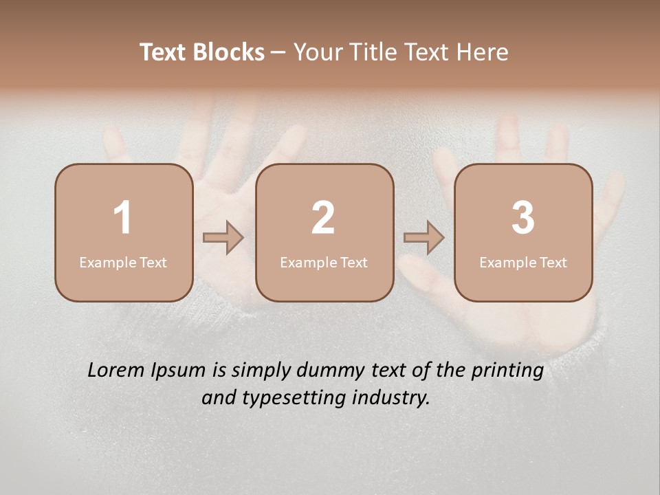 A Young Girl Trapped Behind Some Frosted Glass With Her Hands On It PowerPoint Template