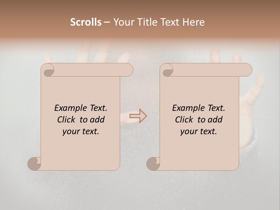 A Young Girl Trapped Behind Some Frosted Glass With Her Hands On It PowerPoint Template
