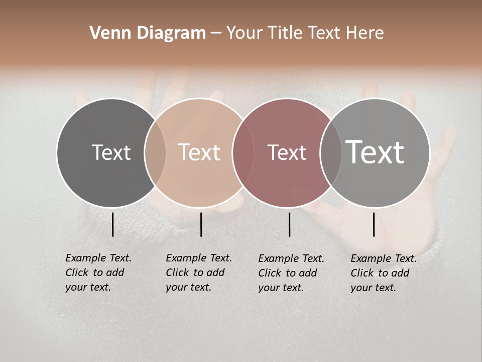 A Young Girl Trapped Behind Some Frosted Glass With Her Hands On It PowerPoint Template