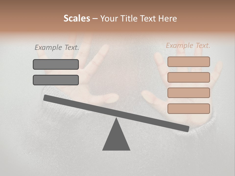 A Young Girl Trapped Behind Some Frosted Glass With Her Hands On It PowerPoint Template