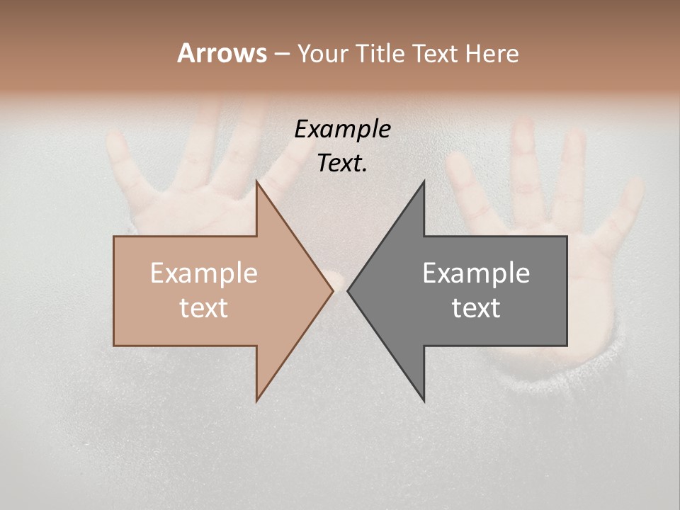 A Young Girl Trapped Behind Some Frosted Glass With Her Hands On It PowerPoint Template