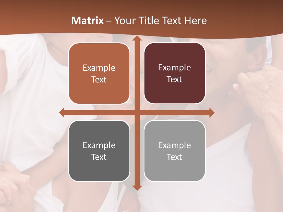 Beautiful Portrait Of A Happy Family Outdoors During Vacations PowerPoint Template