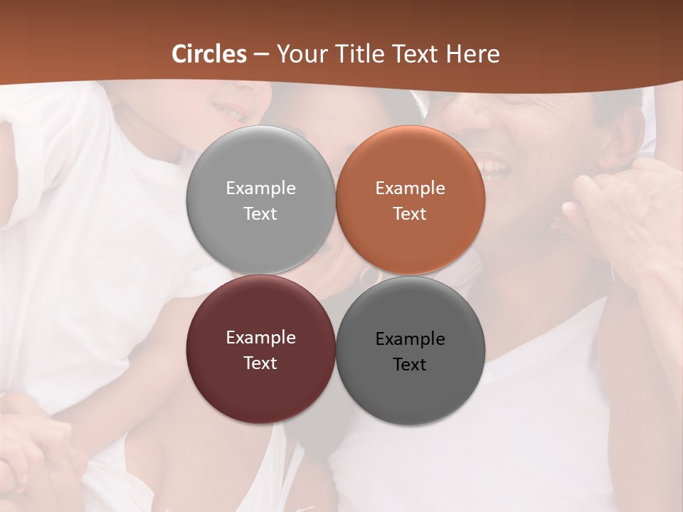 Beautiful Portrait Of A Happy Family Outdoors During Vacations PowerPoint Template