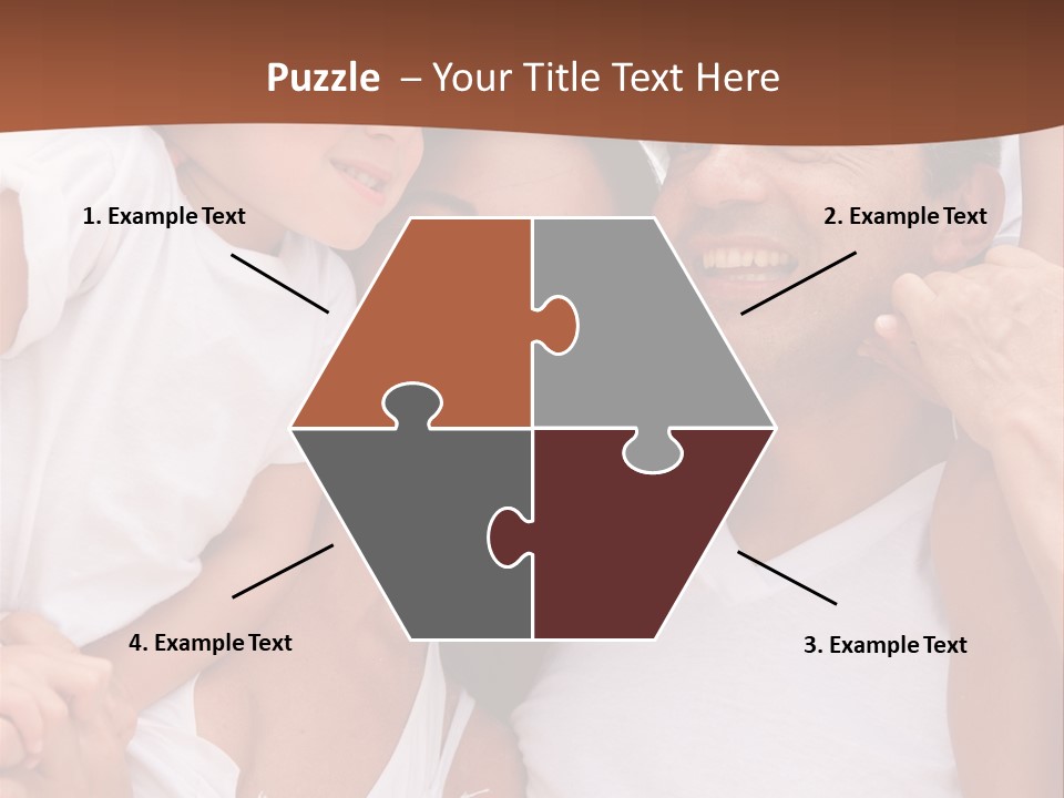 Beautiful Portrait Of A Happy Family Outdoors During Vacations PowerPoint Template