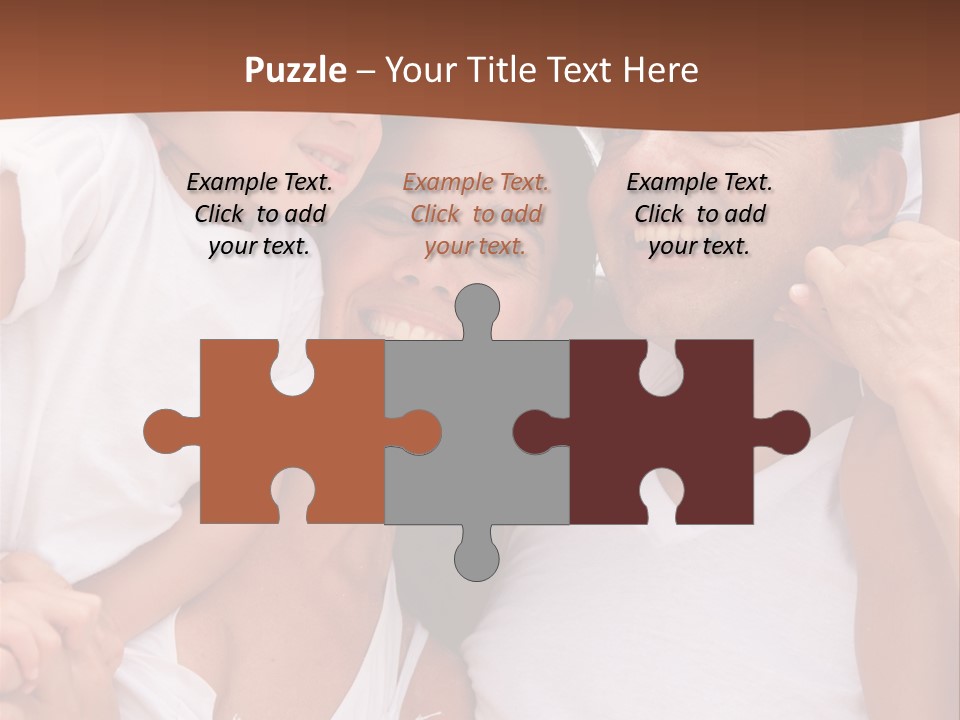 Beautiful Portrait Of A Happy Family Outdoors During Vacations PowerPoint Template