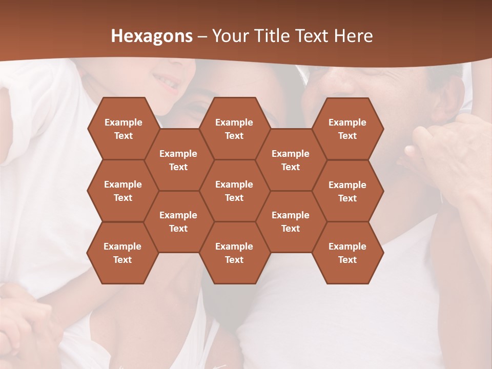 Beautiful Portrait Of A Happy Family Outdoors During Vacations PowerPoint Template