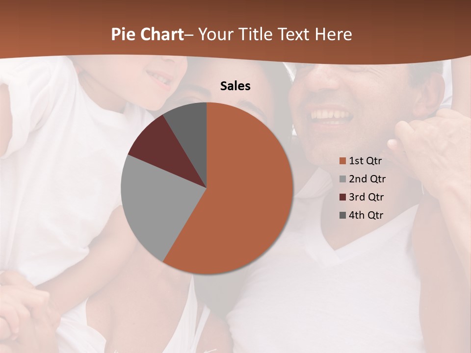 Beautiful Portrait Of A Happy Family Outdoors During Vacations PowerPoint Template