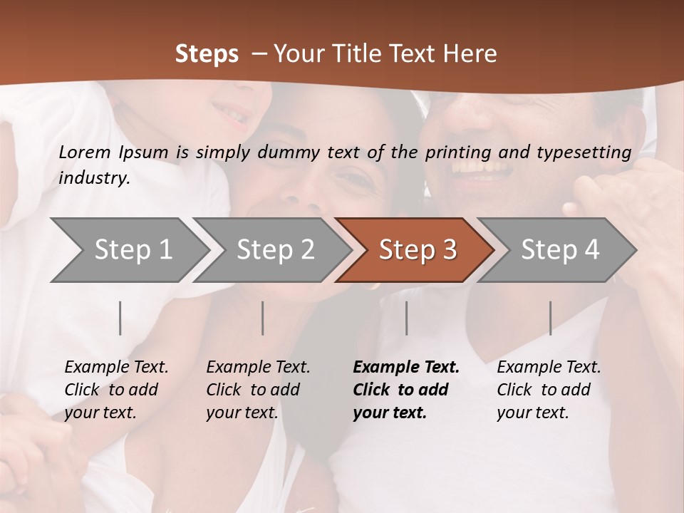 Beautiful Portrait Of A Happy Family Outdoors During Vacations PowerPoint Template