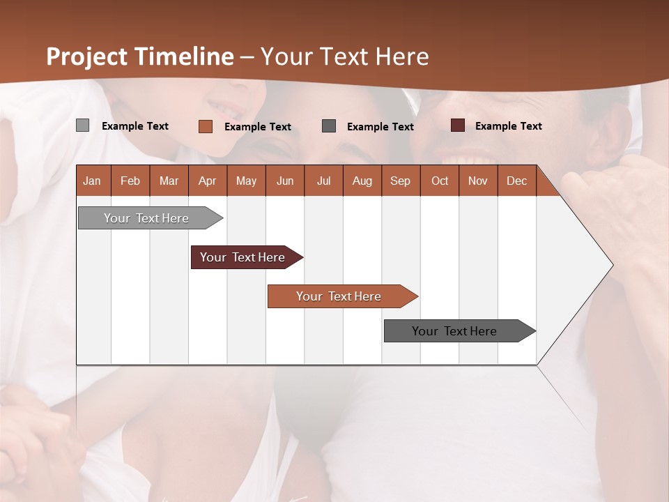 Beautiful Portrait Of A Happy Family Outdoors During Vacations PowerPoint Template