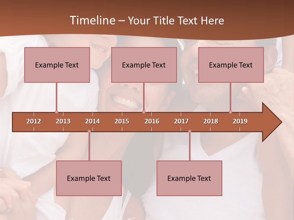 Beautiful Portrait Of A Happy Family Outdoors During Vacations PowerPoint Template
