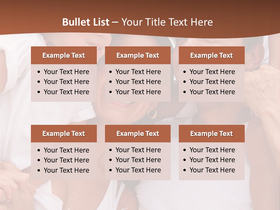 Beautiful Portrait Of A Happy Family Outdoors During Vacations PowerPoint Template