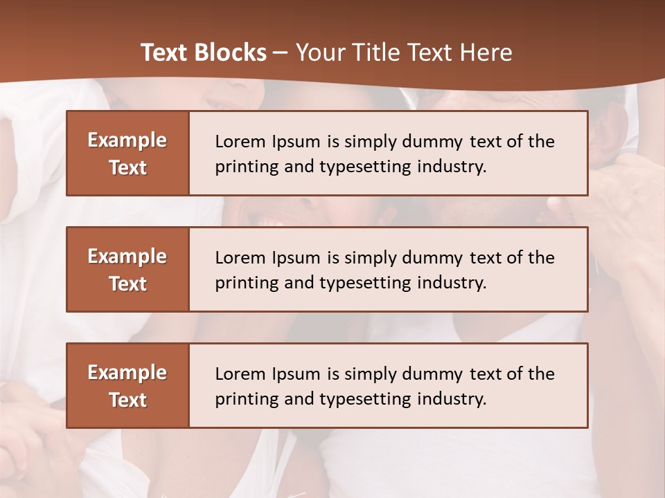 Beautiful Portrait Of A Happy Family Outdoors During Vacations PowerPoint Template