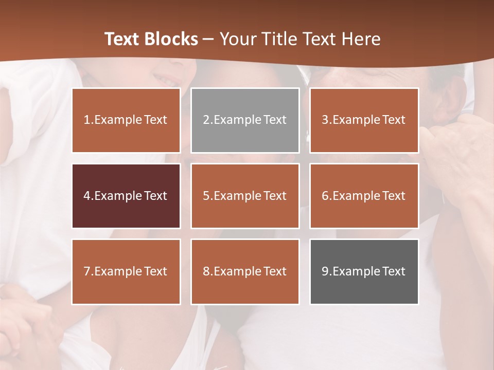 Beautiful Portrait Of A Happy Family Outdoors During Vacations PowerPoint Template