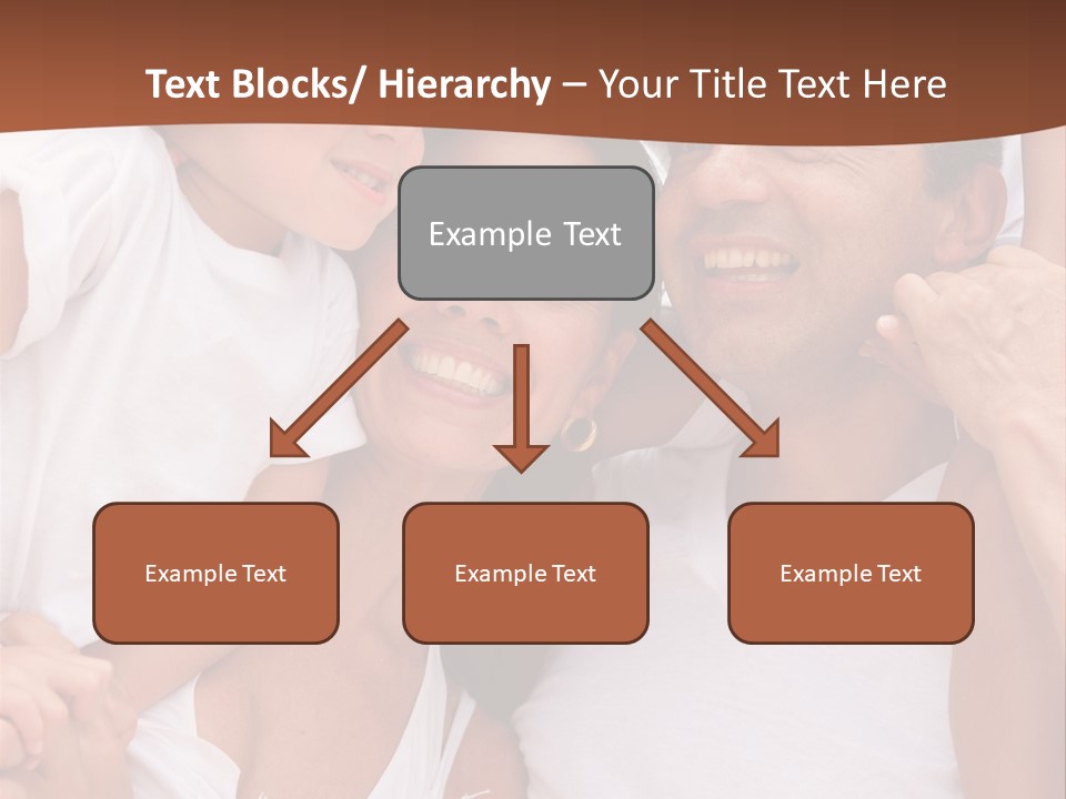 Beautiful Portrait Of A Happy Family Outdoors During Vacations PowerPoint Template