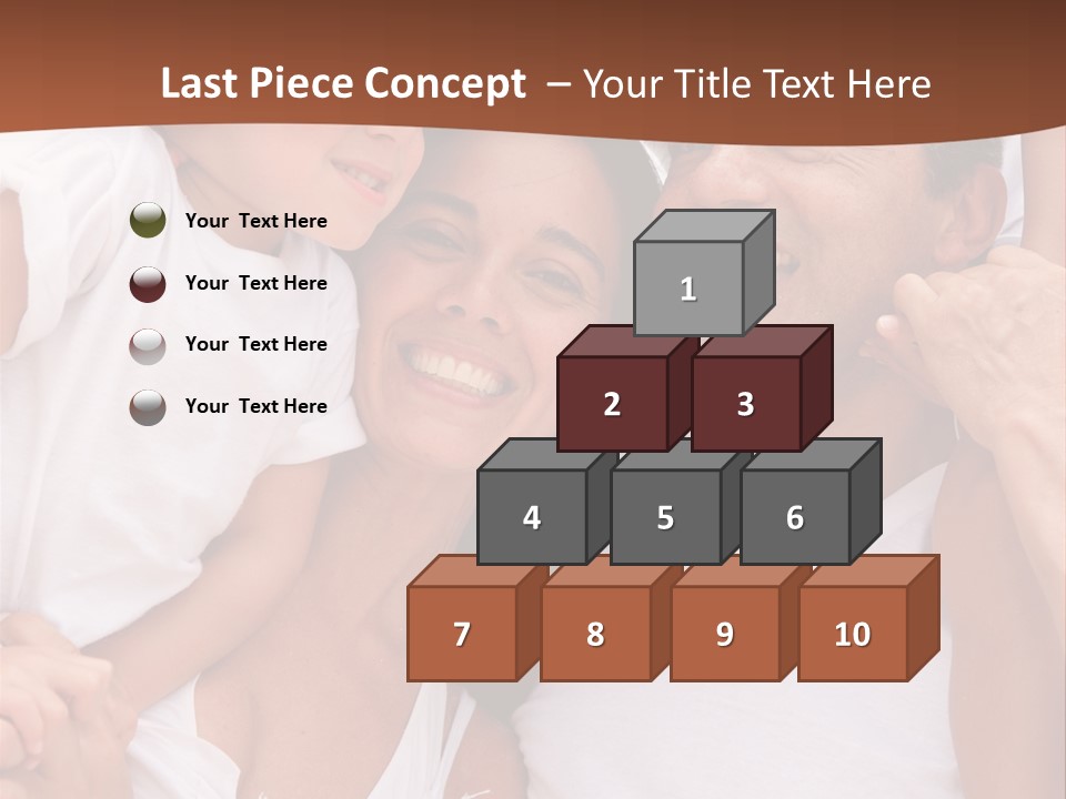 Beautiful Portrait Of A Happy Family Outdoors During Vacations PowerPoint Template