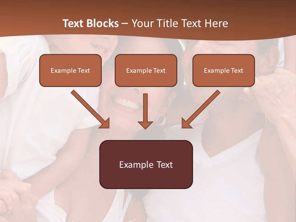 Beautiful Portrait Of A Happy Family Outdoors During Vacations PowerPoint Template