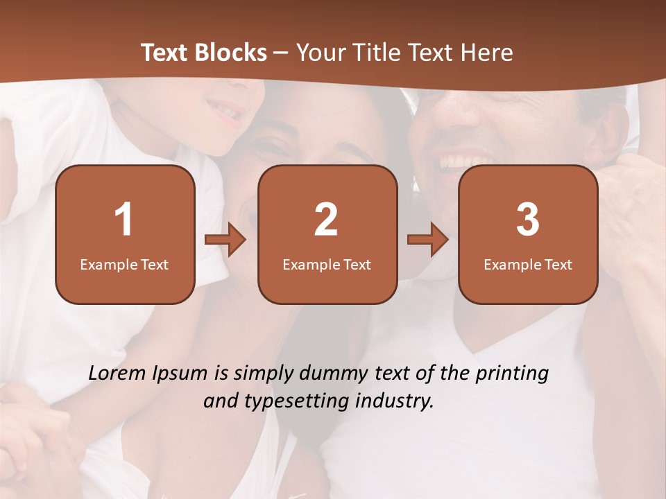 Beautiful Portrait Of A Happy Family Outdoors During Vacations PowerPoint Template