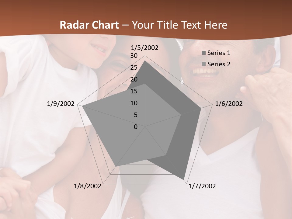 Beautiful Portrait Of A Happy Family Outdoors During Vacations PowerPoint Template