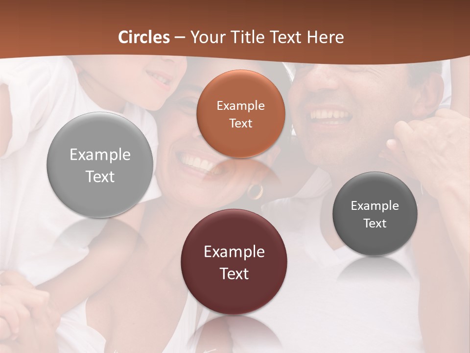 Beautiful Portrait Of A Happy Family Outdoors During Vacations PowerPoint Template