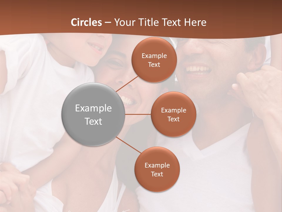 Beautiful Portrait Of A Happy Family Outdoors During Vacations PowerPoint Template