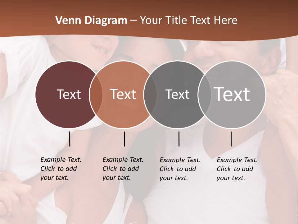 Beautiful Portrait Of A Happy Family Outdoors During Vacations PowerPoint Template