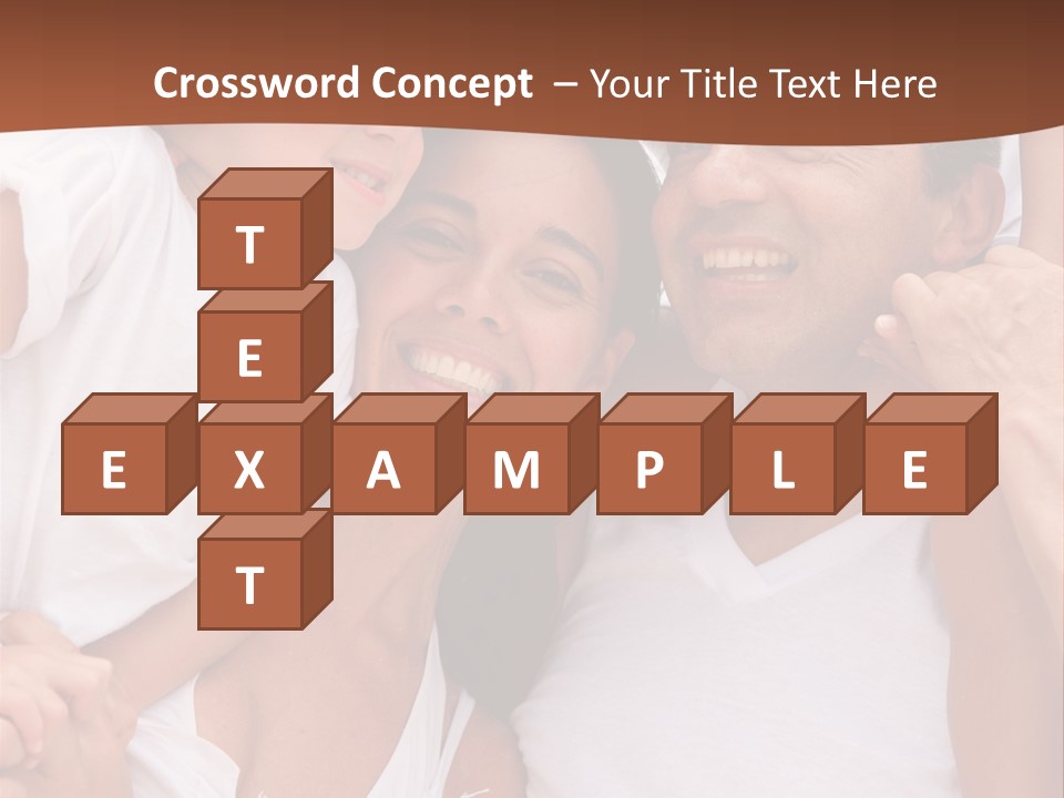 Beautiful Portrait Of A Happy Family Outdoors During Vacations PowerPoint Template