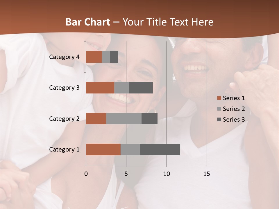 Beautiful Portrait Of A Happy Family Outdoors During Vacations PowerPoint Template