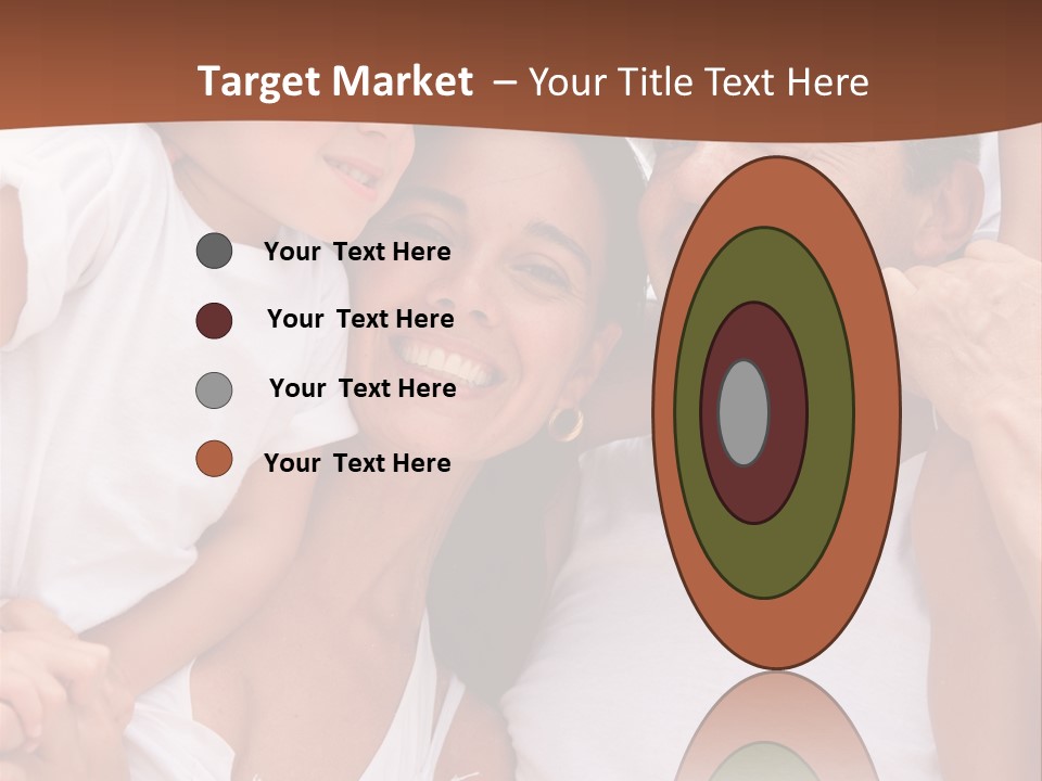 Beautiful Portrait Of A Happy Family Outdoors During Vacations PowerPoint Template