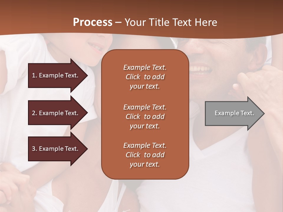 Beautiful Portrait Of A Happy Family Outdoors During Vacations PowerPoint Template
