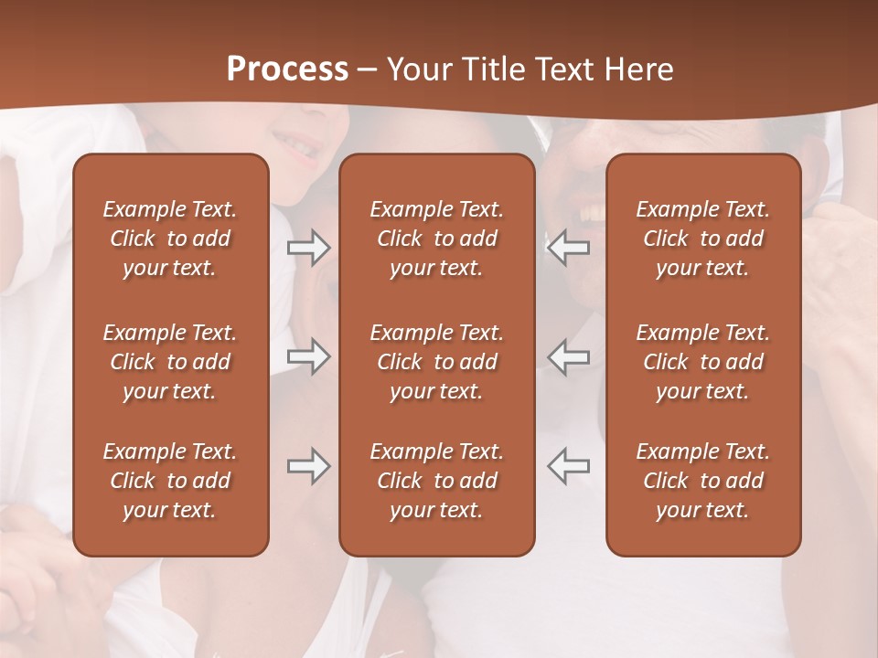 Beautiful Portrait Of A Happy Family Outdoors During Vacations PowerPoint Template