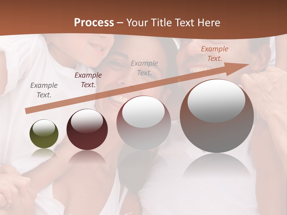 Beautiful Portrait Of A Happy Family Outdoors During Vacations PowerPoint Template