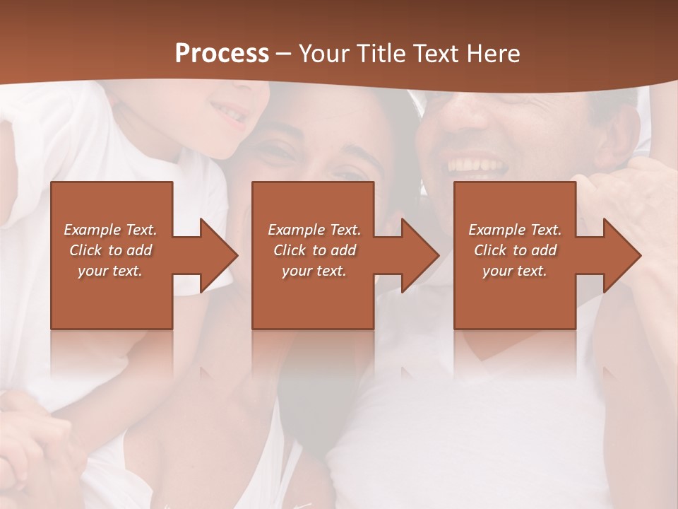 Beautiful Portrait Of A Happy Family Outdoors During Vacations PowerPoint Template