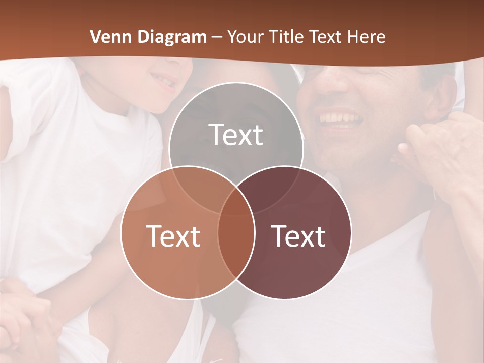 Beautiful Portrait Of A Happy Family Outdoors During Vacations PowerPoint Template
