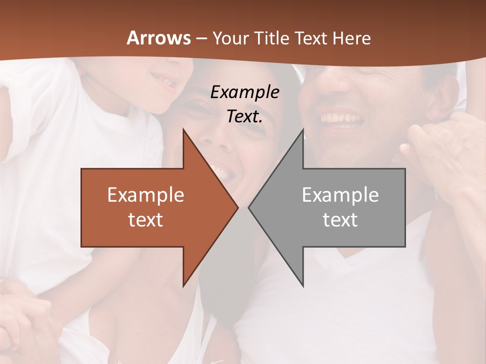 Beautiful Portrait Of A Happy Family Outdoors During Vacations PowerPoint Template