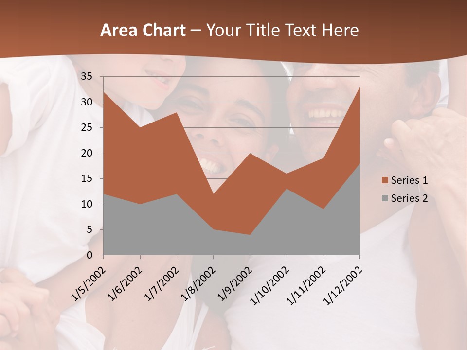 Beautiful Portrait Of A Happy Family Outdoors During Vacations PowerPoint Template