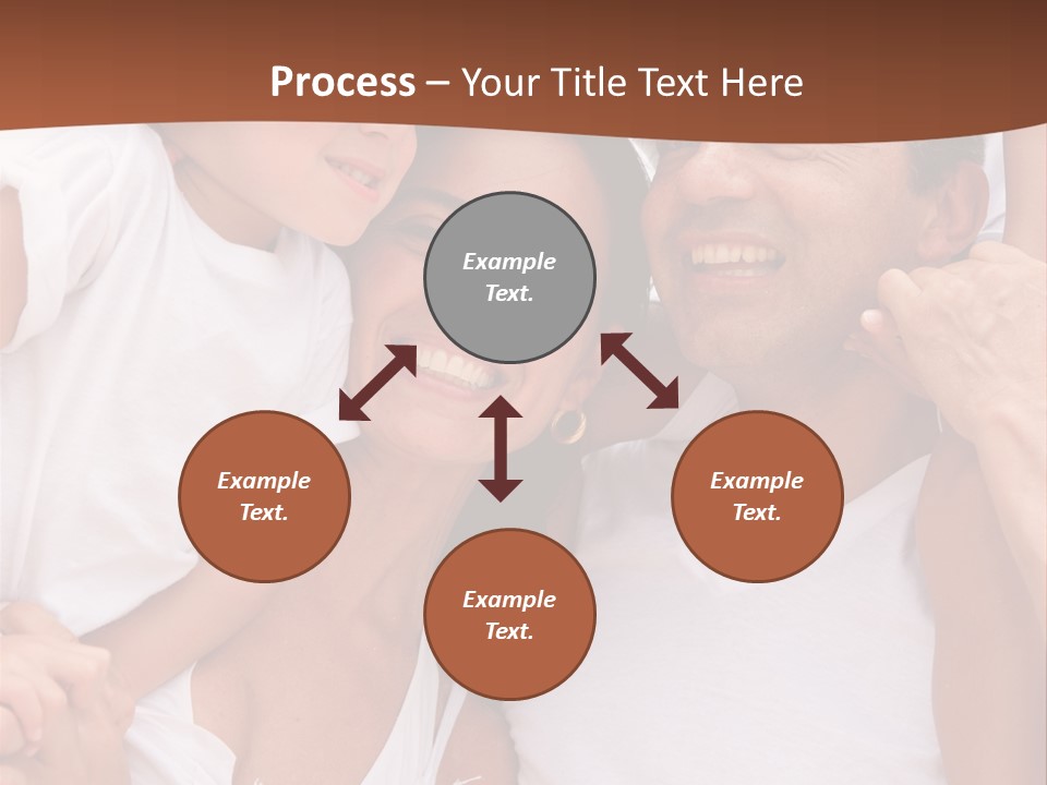 Beautiful Portrait Of A Happy Family Outdoors During Vacations PowerPoint Template