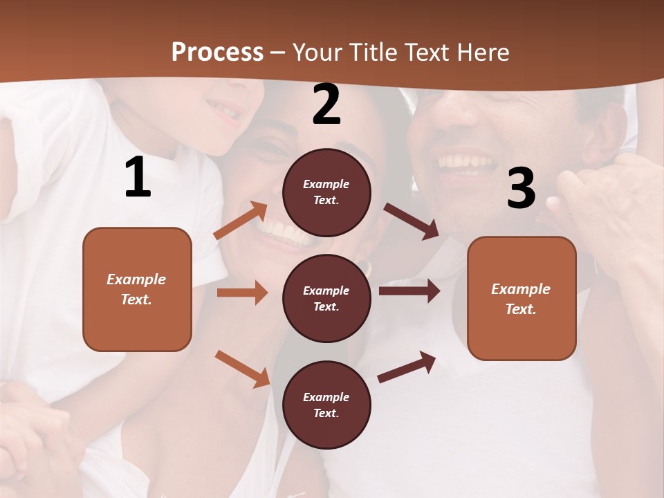 Beautiful Portrait Of A Happy Family Outdoors During Vacations PowerPoint Template