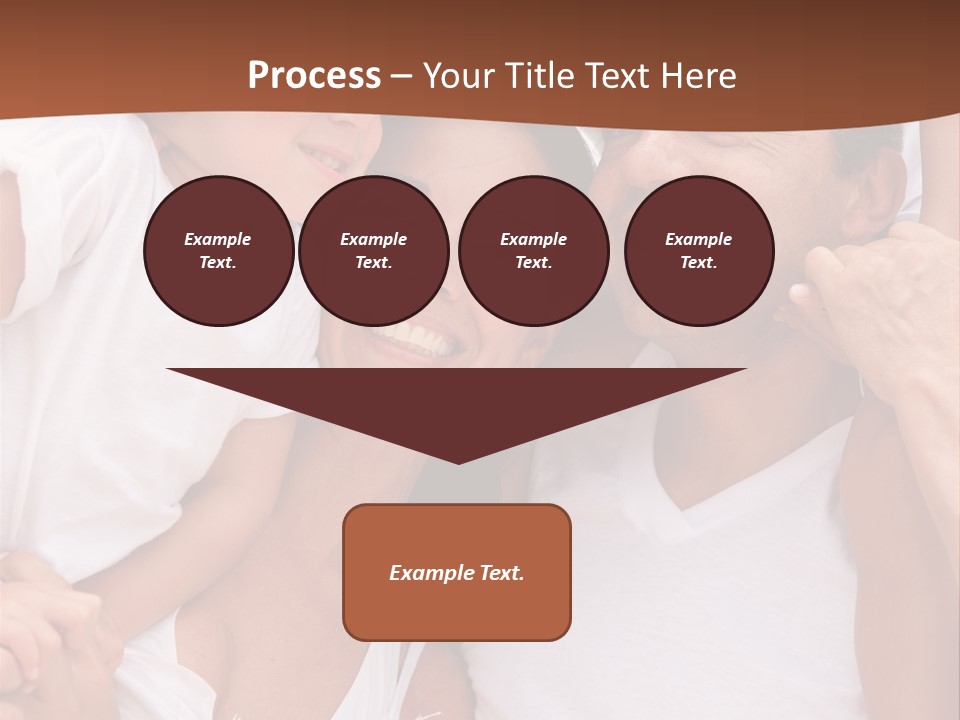 Beautiful Portrait Of A Happy Family Outdoors During Vacations PowerPoint Template