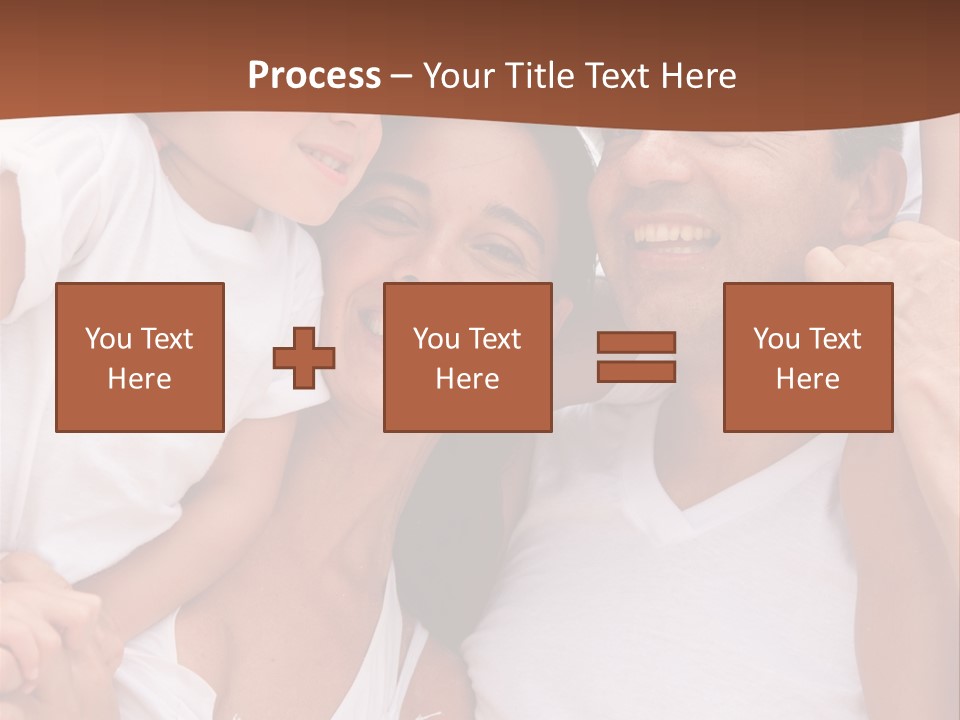 Beautiful Portrait Of A Happy Family Outdoors During Vacations PowerPoint Template