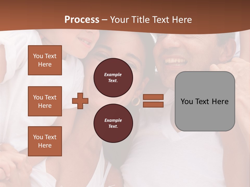 Beautiful Portrait Of A Happy Family Outdoors During Vacations PowerPoint Template