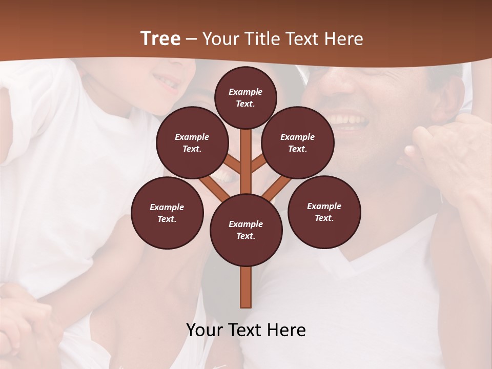 Beautiful Portrait Of A Happy Family Outdoors During Vacations PowerPoint Template