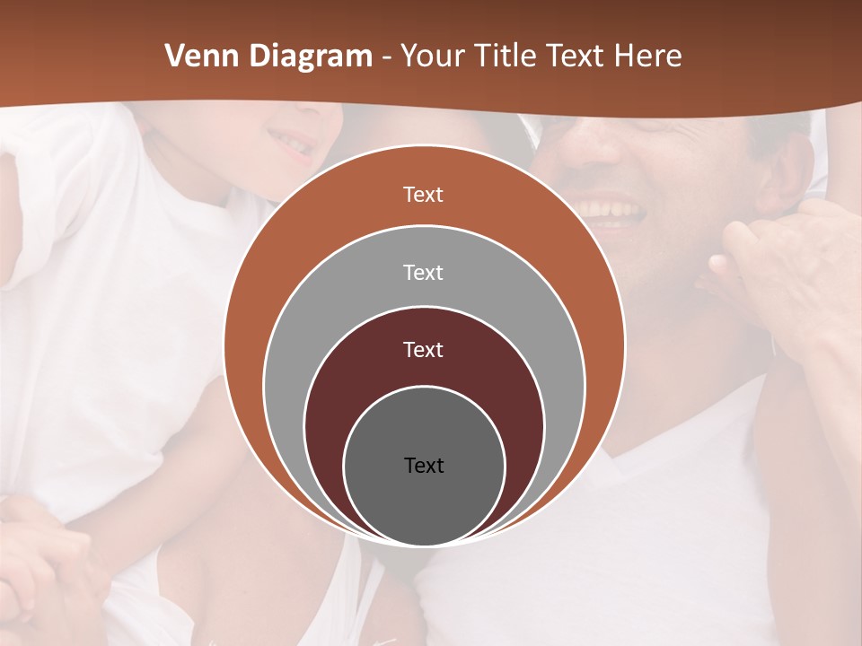 Beautiful Portrait Of A Happy Family Outdoors During Vacations PowerPoint Template