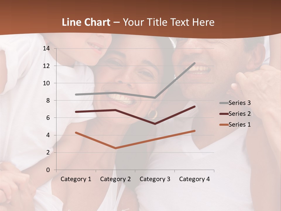 Beautiful Portrait Of A Happy Family Outdoors During Vacations PowerPoint Template
