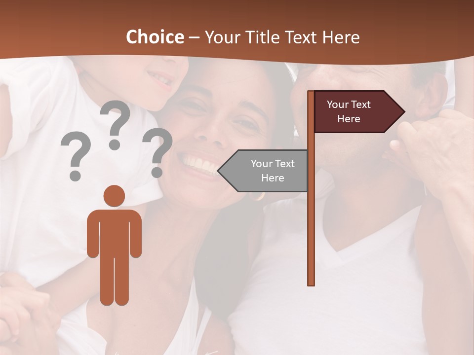 Beautiful Portrait Of A Happy Family Outdoors During Vacations PowerPoint Template