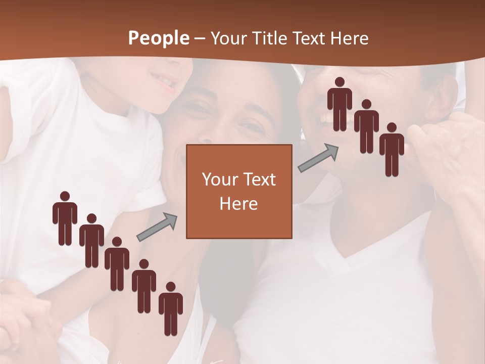 Beautiful Portrait Of A Happy Family Outdoors During Vacations PowerPoint Template