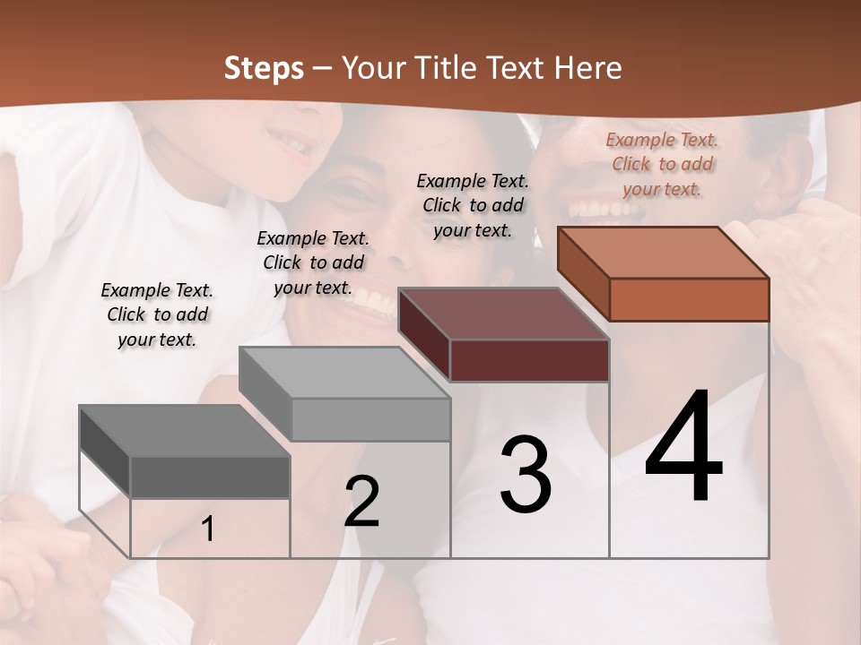 Beautiful Portrait Of A Happy Family Outdoors During Vacations PowerPoint Template